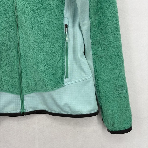 Patagonia R2 Fleece Jacket Womens Small Green Polartec Thermal Pro Full Zip - Picture 2 of 16